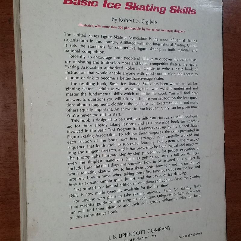 Livro Patinação No Gelo Aulas Técnicas Antigo Anos 60 em Inglês