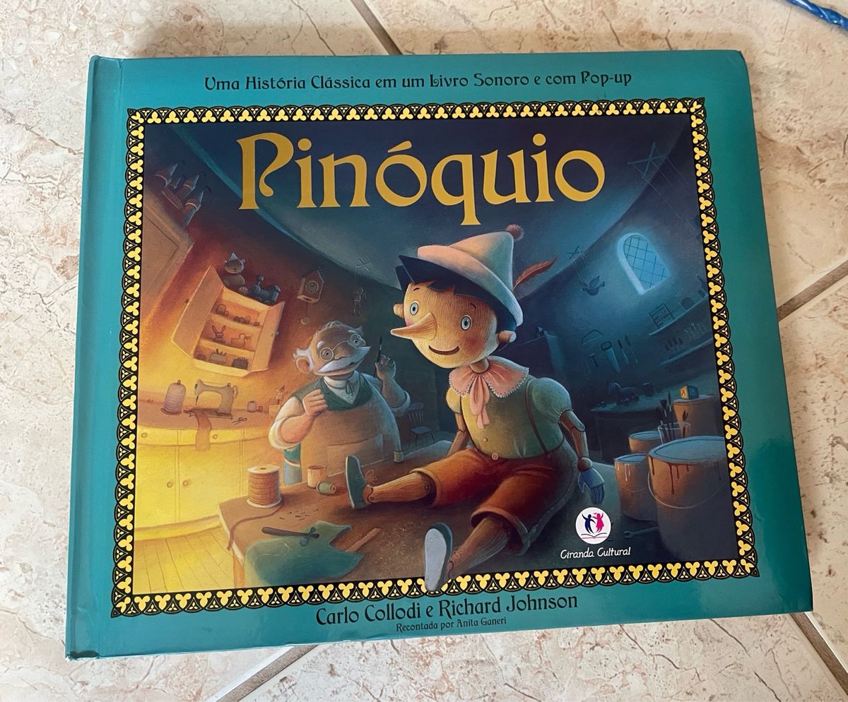 Livro Pinóquio Ilustrado Capa Dura - Imagens 3d | Item Infantil Ciranda ...