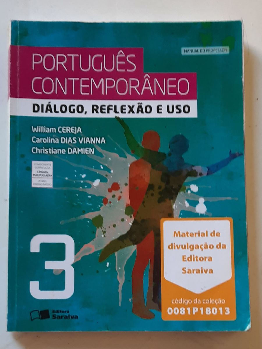 Livro Português Contemporâneo Diálogo Reflexão e Uso Manual do Professor Livro Livro Usado