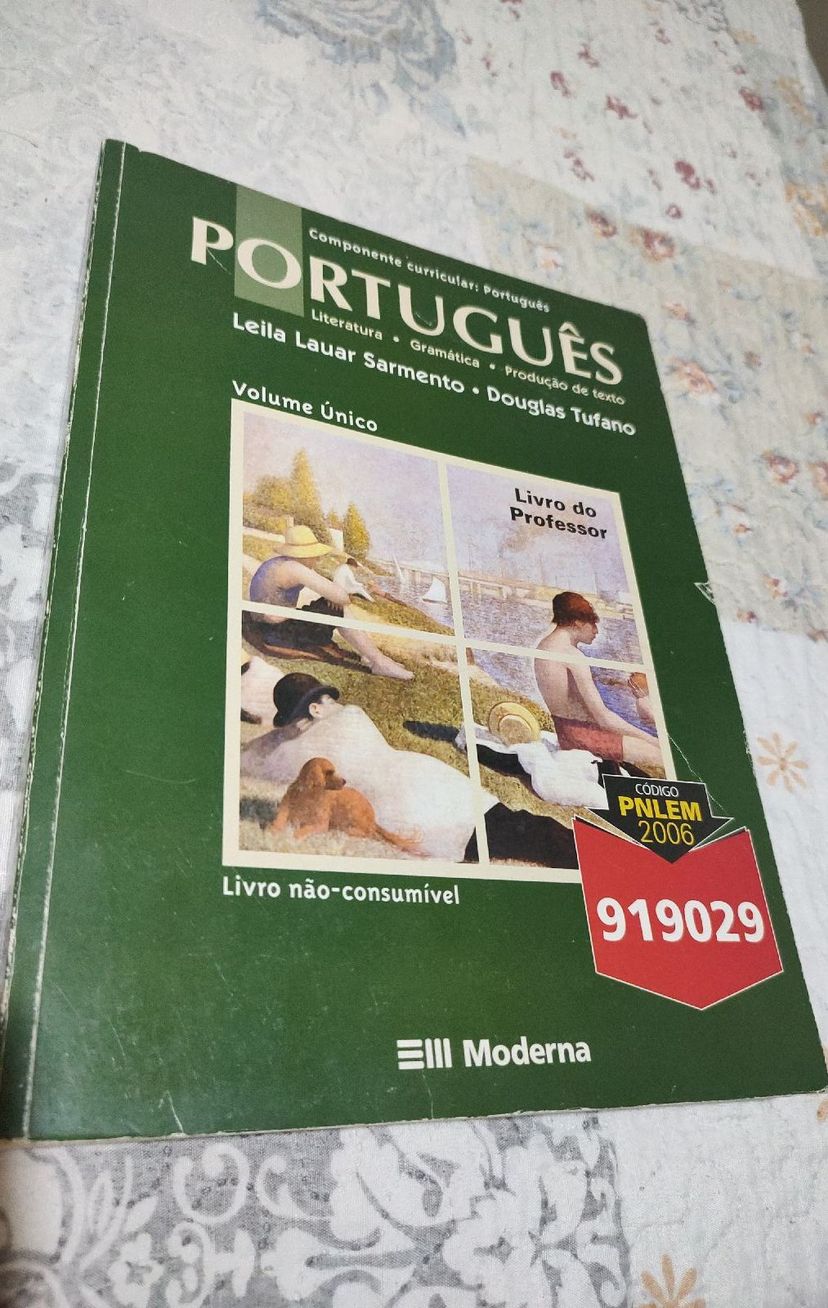 Livro Português Volume Único Editora Moderna | Livro Moderna Usado ...