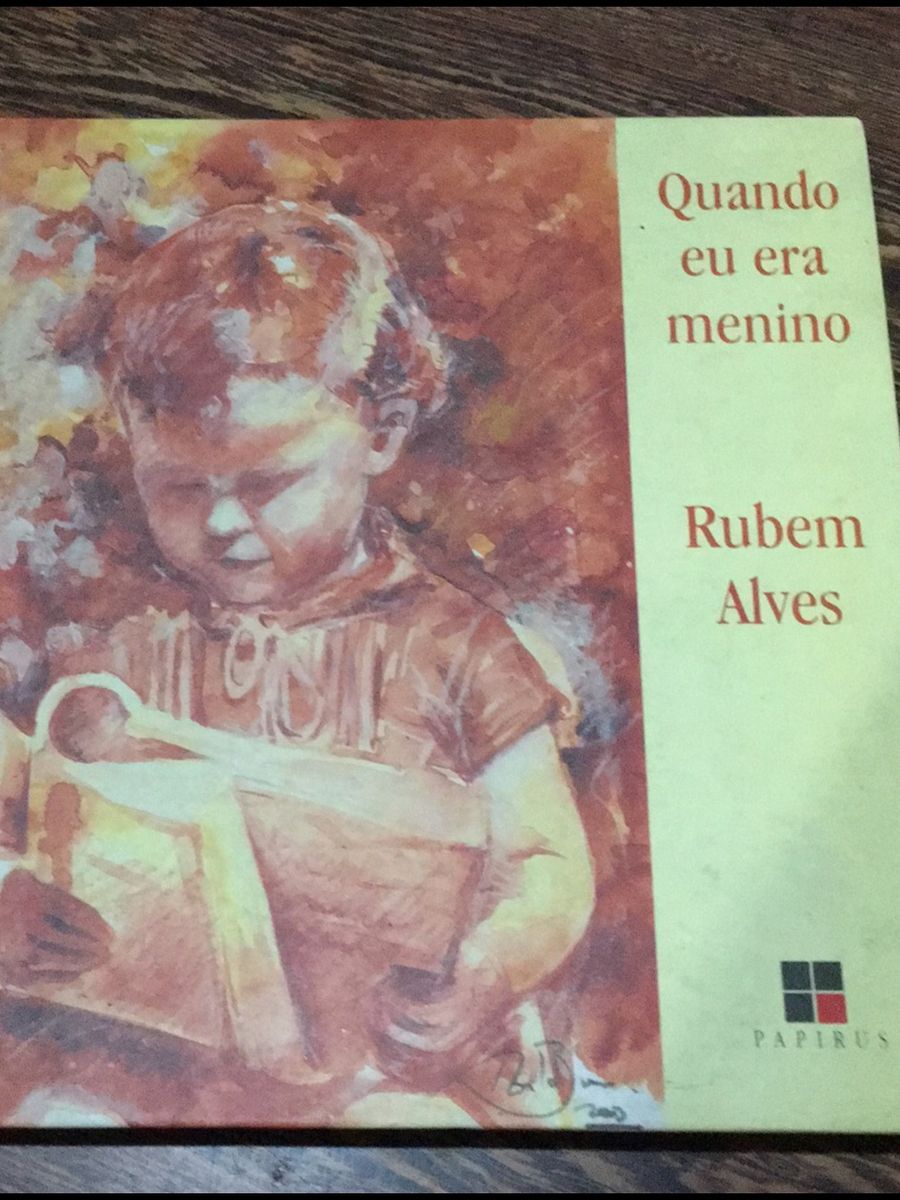 Livro Quando Eu Era Menino/ Rubem Alves Livro Usado 52125640 enjoei