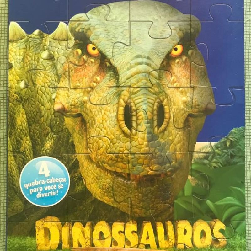 Livro quebra-cabeça - Os Dinossauros