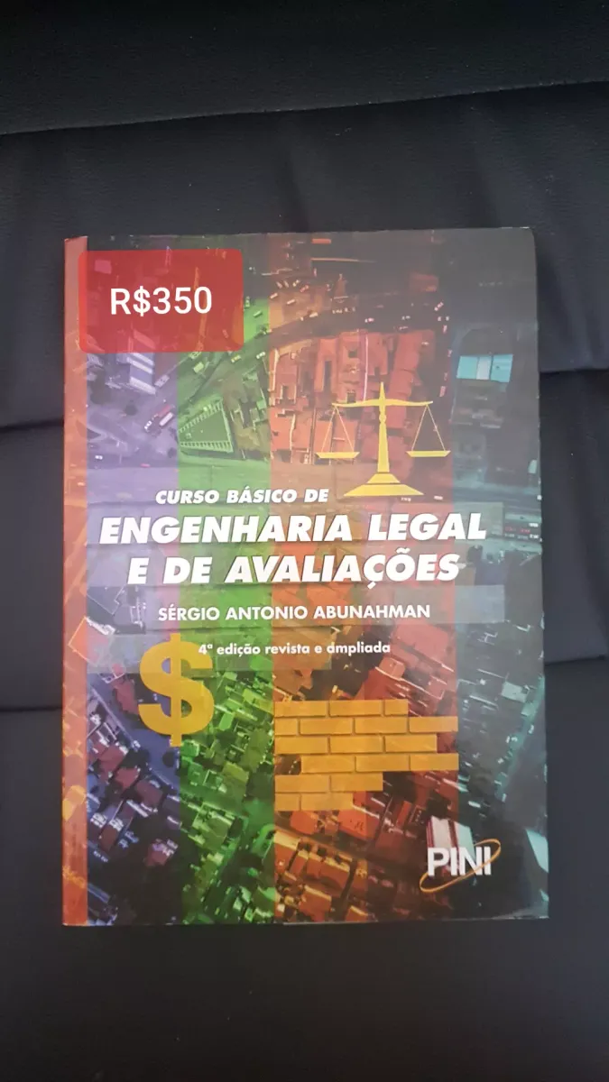 Livro Raro Curso Basico De Engenharia Legal E Avaliações | Livro ...