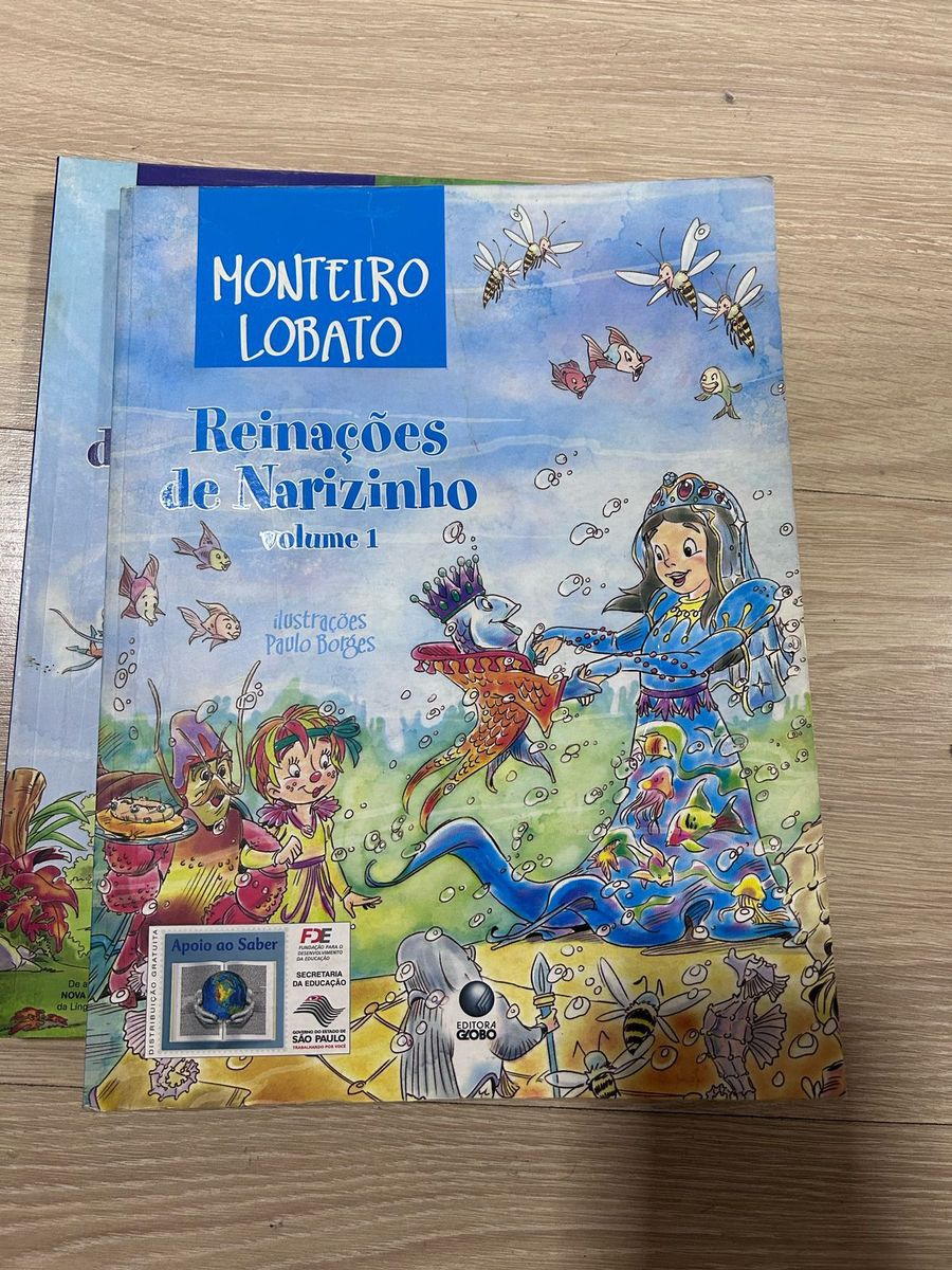 Livro Reinações de Narizinho Monteiro Lobato Sítio do Picapau Amarelo ...