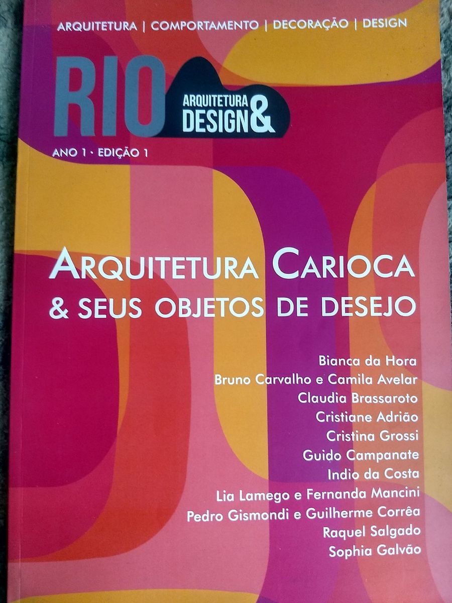 Livro: Rio Arquitetura e Design - Ano I - Edição I - Arquitetura ...