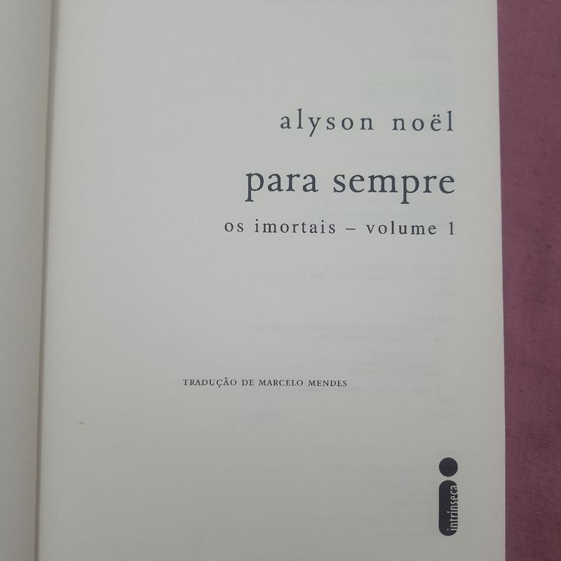 Livro Série Os Imortais: para Sempre, Livro Livro Usado 78307795