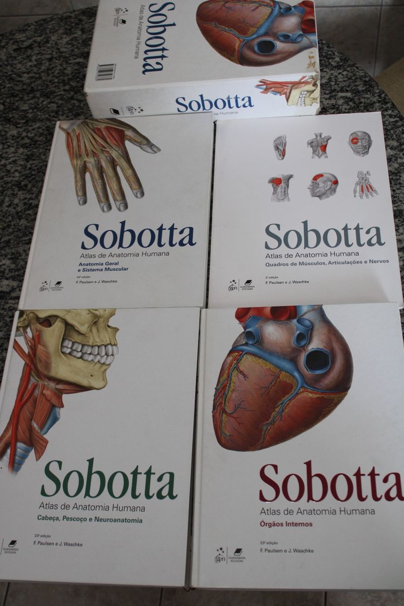 Livro Sobotta Atlas de Anatomia Humana 3 Volumes 23ª Ed Livro Usado 94641087 enjoei