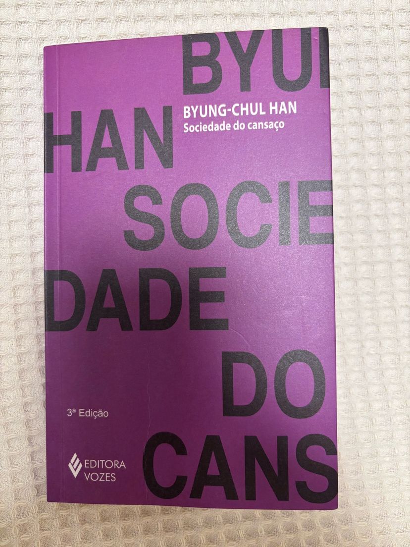 Livro Sociedade do Cansaço Byung-chul Han | Livro Editora Vozes Usado ...