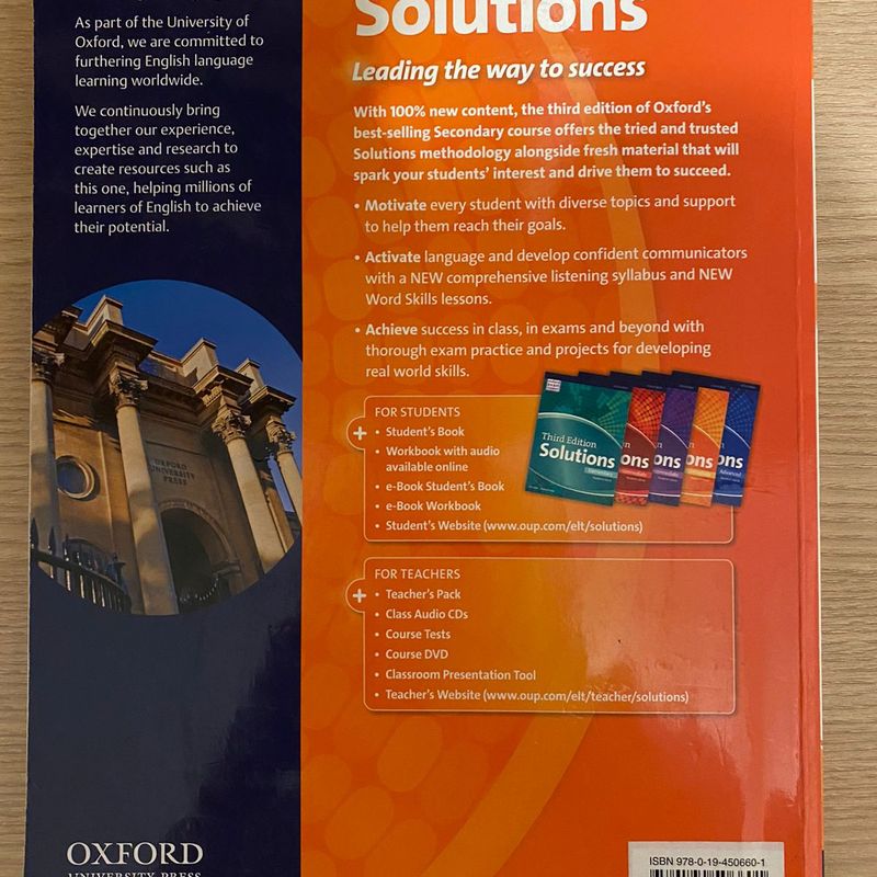 Oxford Exam Support Third Edition Solutions Intermediate Student's and  Workbook 