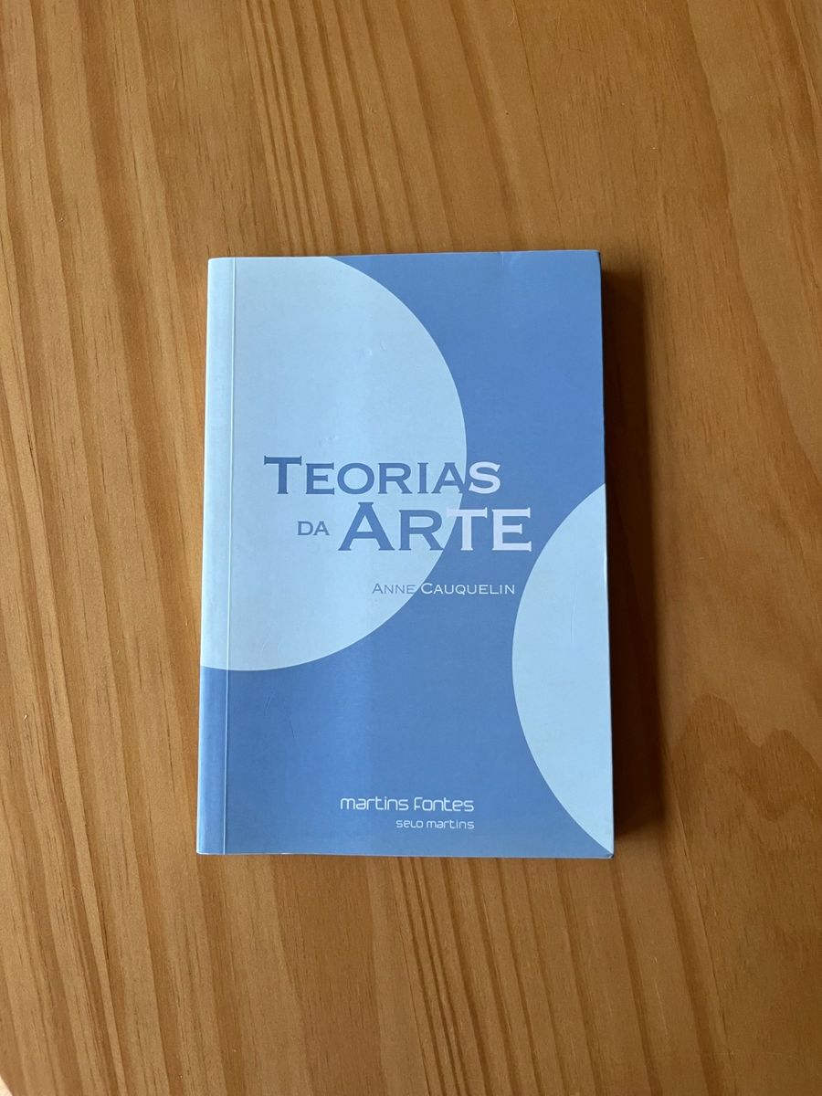 Livro Teorias Da Arte Anne Cauquelin Livro Martins Fontes Usado 82245456 Enjoei 0686