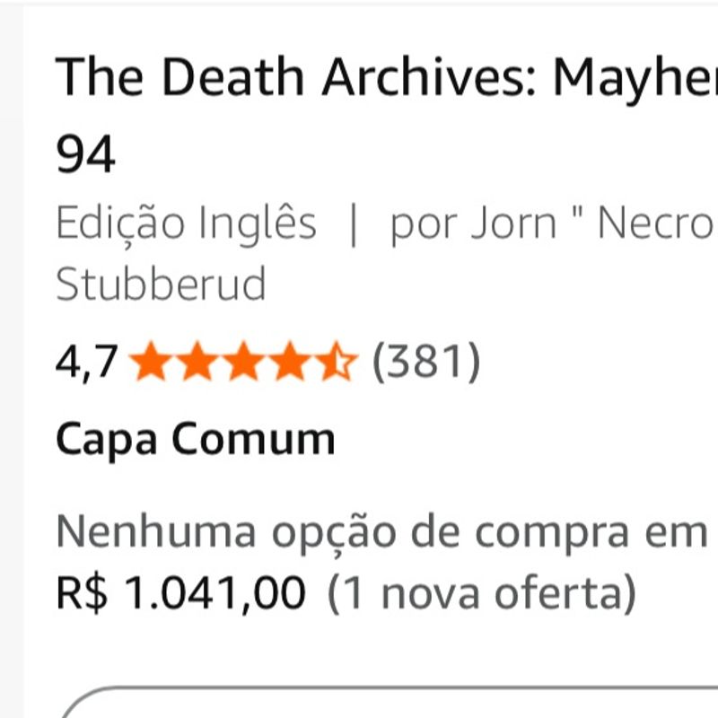 Livro The Death Archives: Mayhem 1984-94 | Usado 124095607 | enjoei