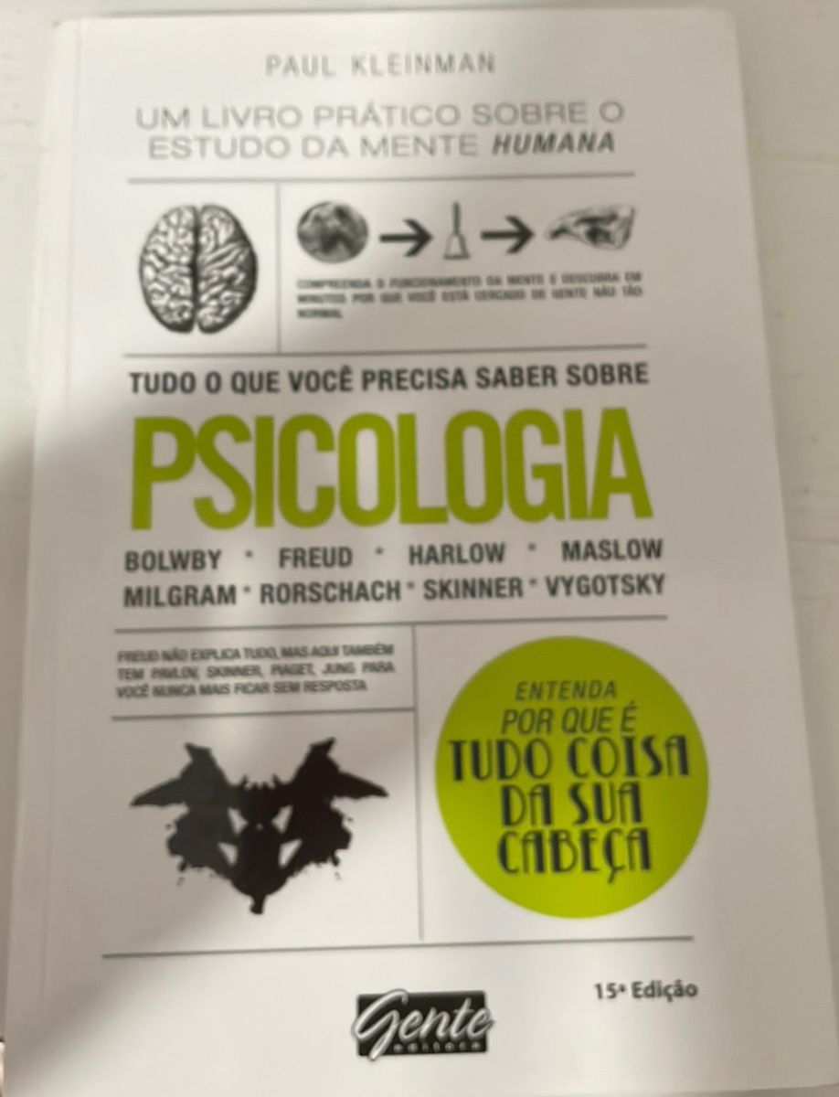 Livro Tudo O Que Você Precisa Saber Sobre Psicologia Paul Kleinmam Livro Usado 80728206 Enjoei 6529