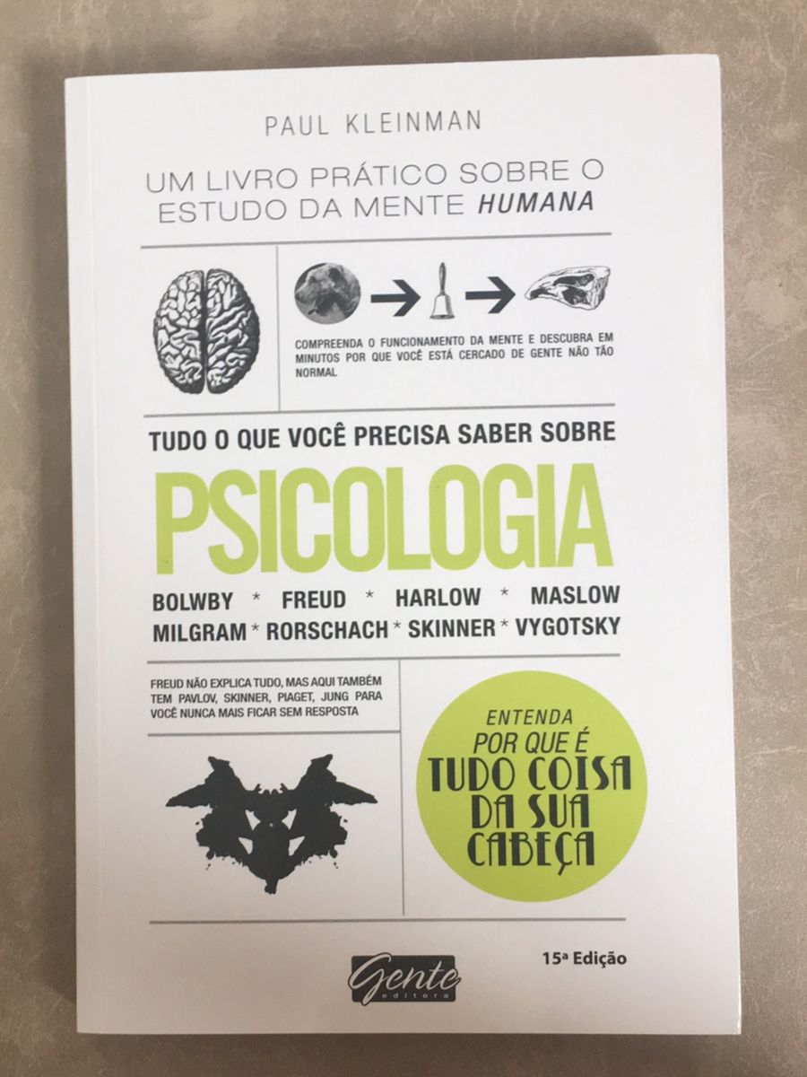 Livro Tudo O Que Você Precisa Saber Sobre Psicologia Livro Editora Gente Nunca Usado 8998