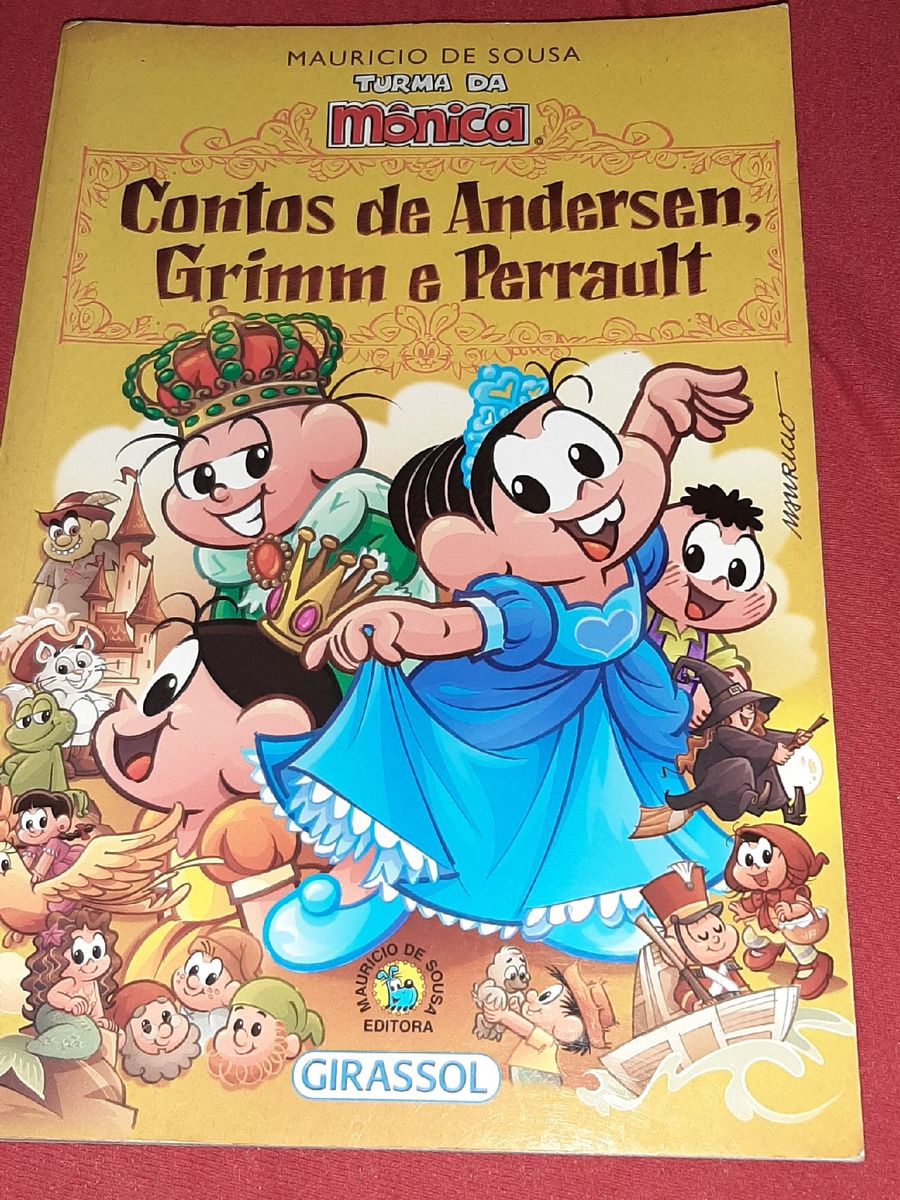 Livro Turma Da Mônica Contos De Andersen Grimm E Perrault Livro Editora Maurício De Souza 0372