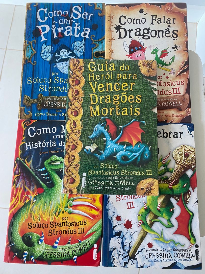 Livros 2,3, 5 e 6 Série Como Treinar Seu Dragão Cressida Cowell | Livro ...