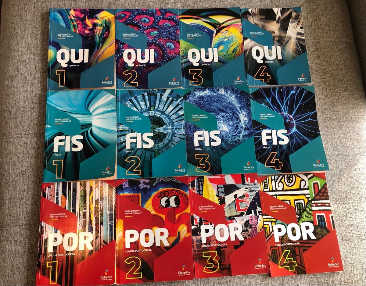 Livros Curso Poliedro Pré-vestibular 2022 | Livro Poliedro Usado ...