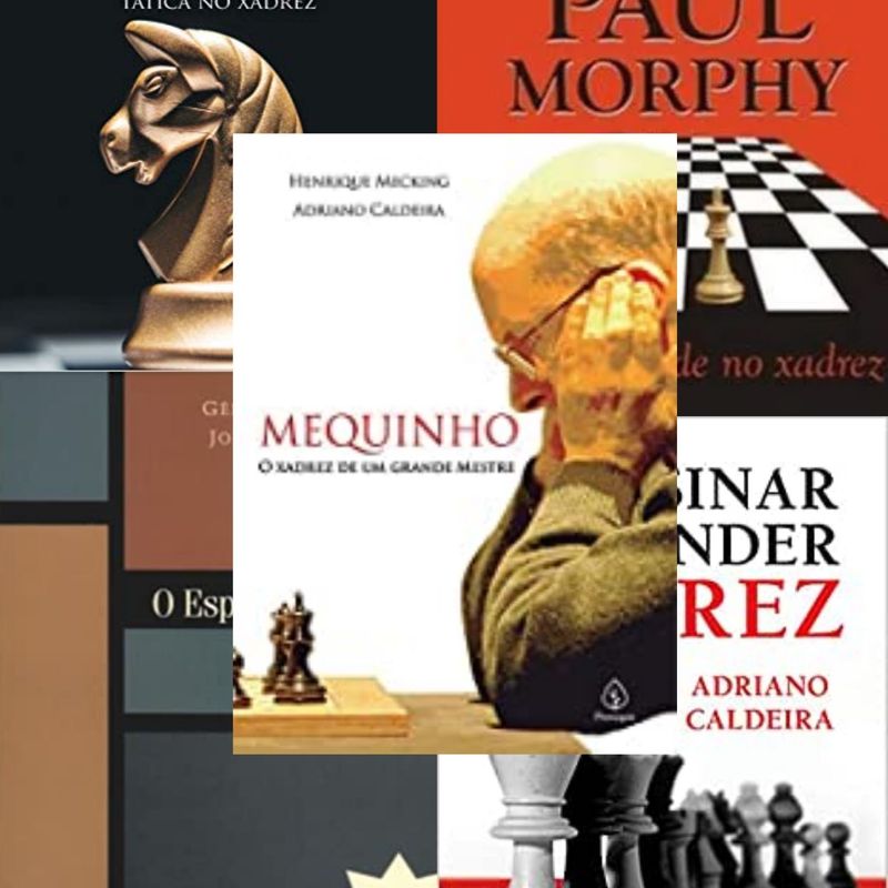 Livros de Xadrez Combo 5 Livros: Morphy, Mequinho, Mf Caldeira, Mn