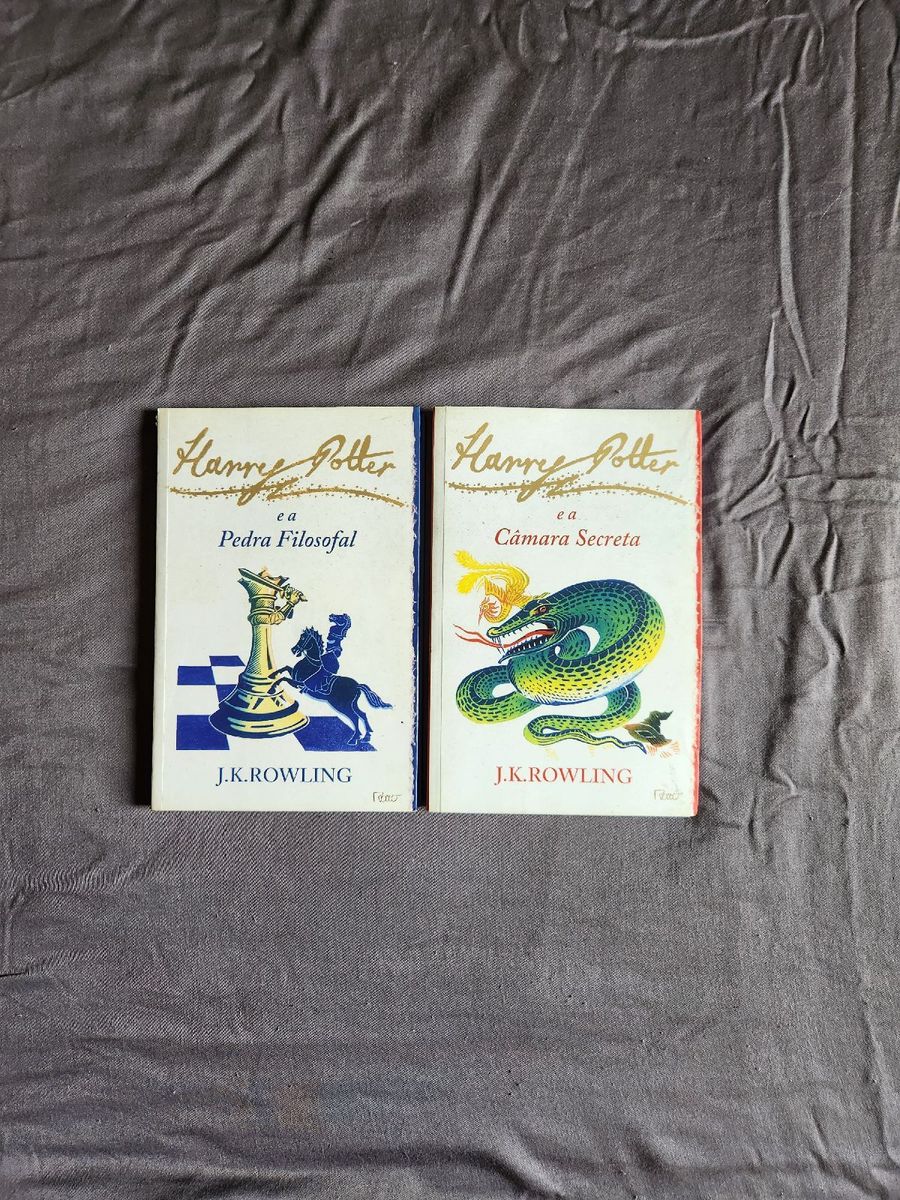 Livros Harry Potter e a Pedra Filosofal e Harry Potter e a Câmara ...