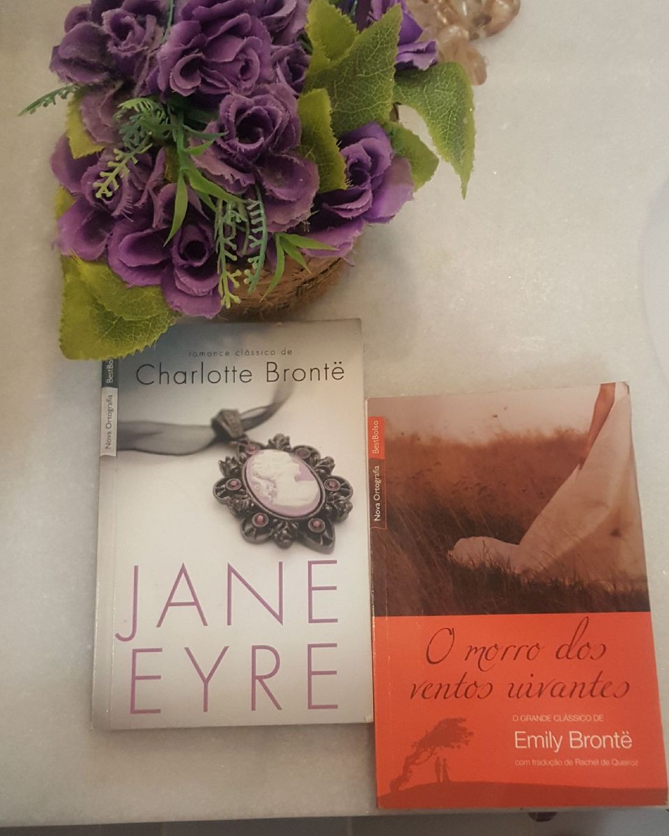 Livros Jane Eyre e Morro Dos Ventos Uivantes | Livro Charlotte E Emily ...