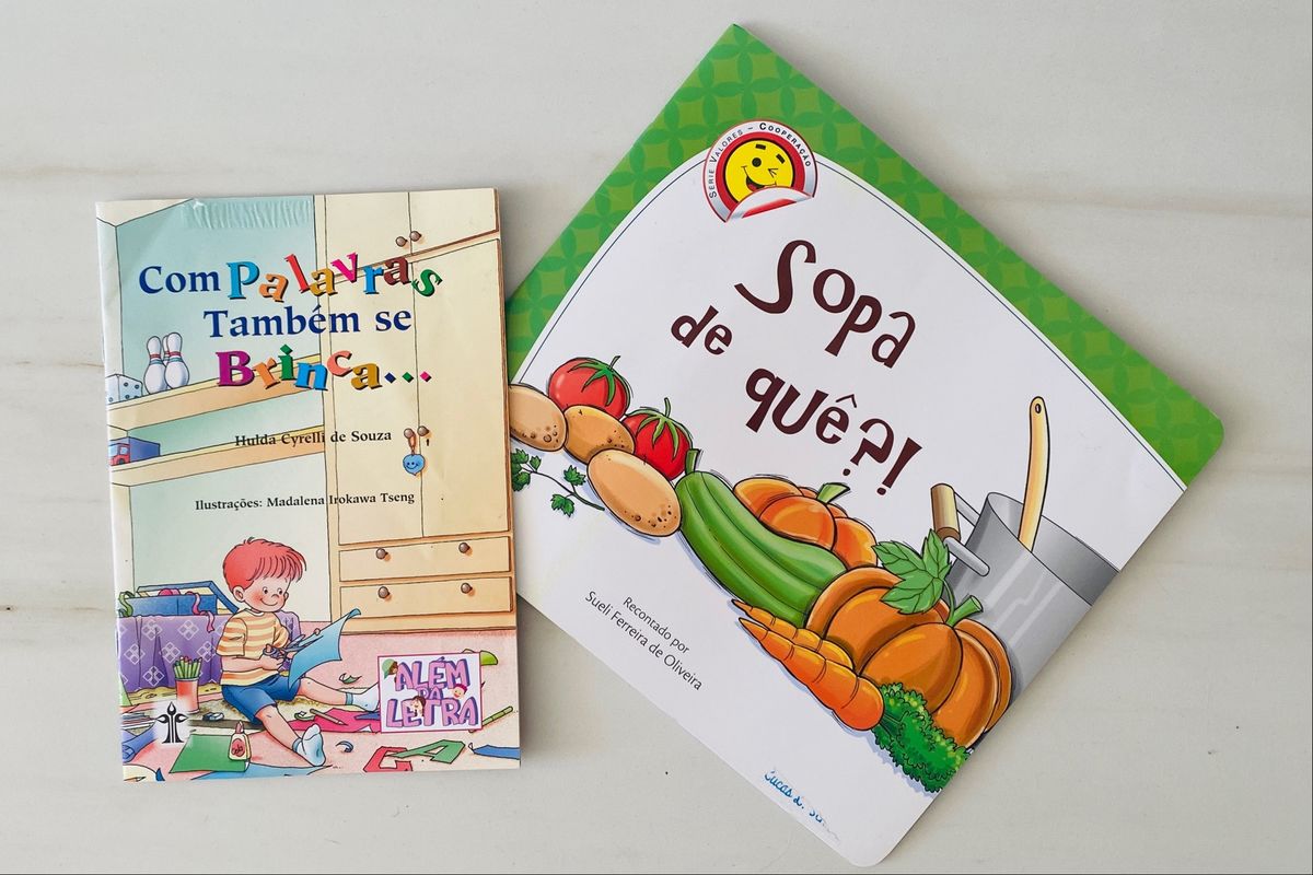 Livros Paradid Ticos Sopa De Qu E Com Palavras Tamb M Se Brinca Item Infantil Usado