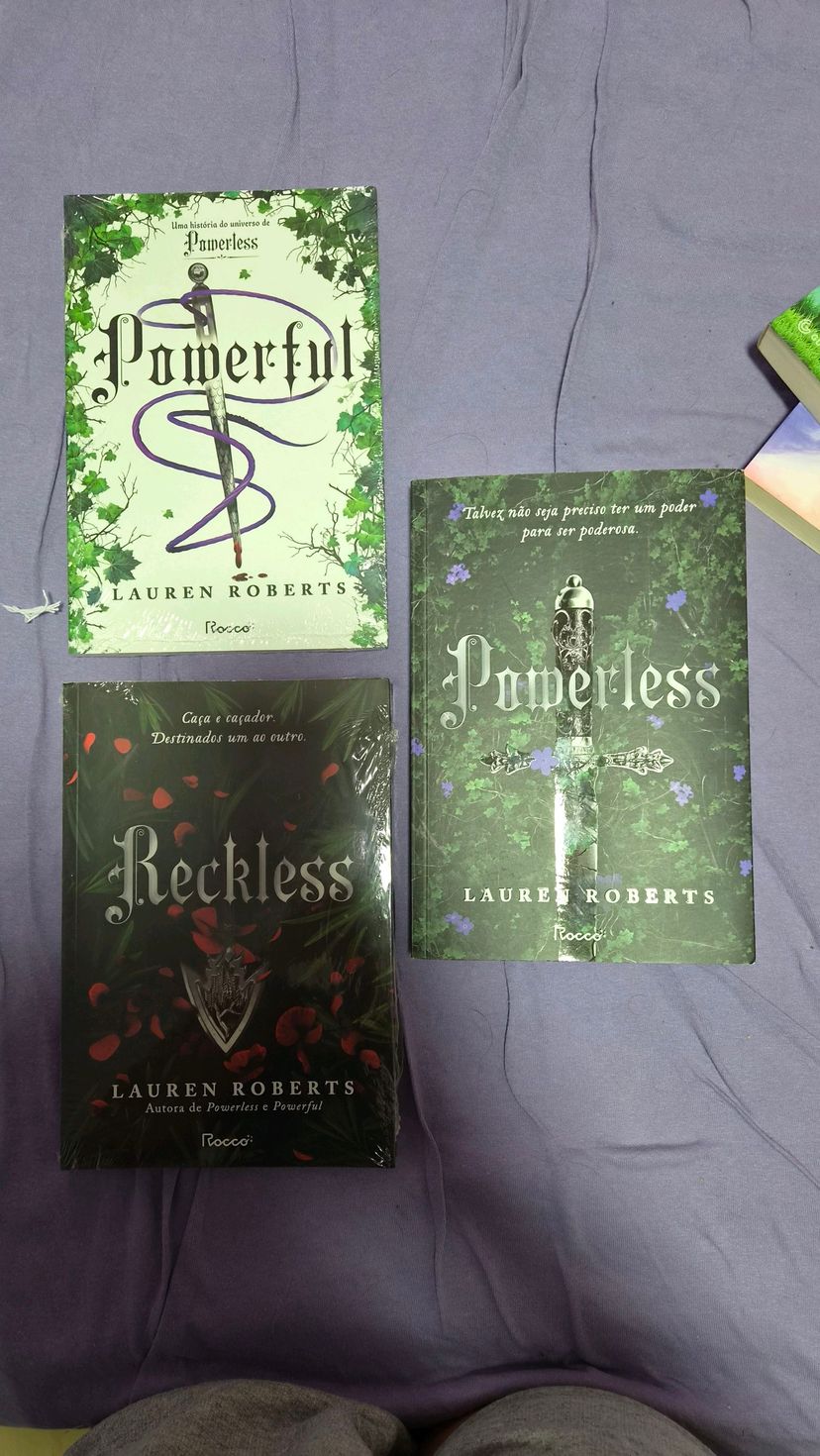 Livros Powerless, Reckless e Powerful Lauren Roberts | Livro Rocco ...