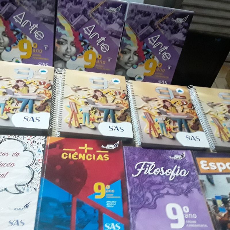 Livros Sas 9º Ano Ensino Fundamental 11 Volumes - Ano 2019 | Sas