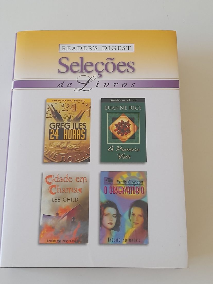 Livros: Seleções de Livros Reader`s Digest - 24 Horas Greg Iles + 3 ...