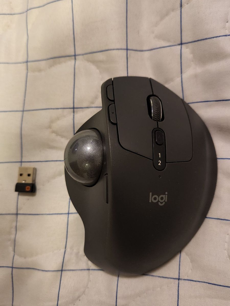 Logitech mx ergo com trackball mouse p computador logitech usado