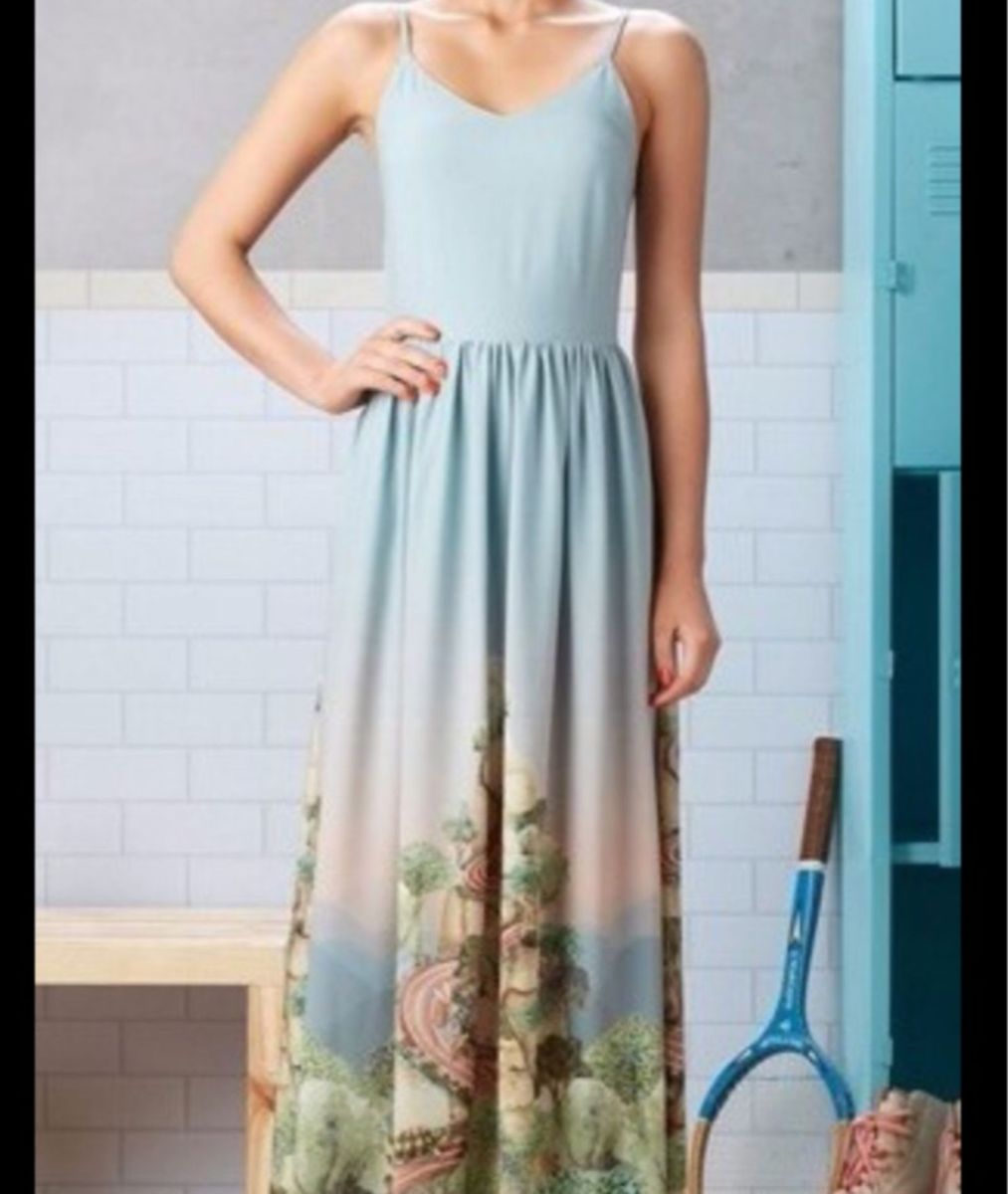 vestido azul antix