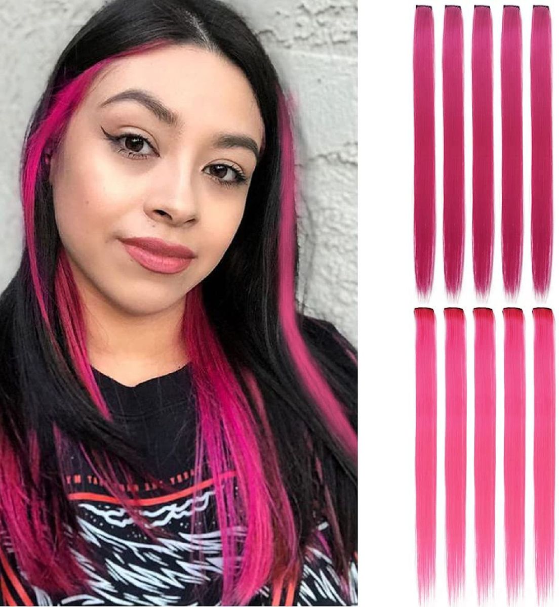 Lote 10 Mechas Coloridas Tic Tac Fibra Japonesa 60 Cm | Produto p ...