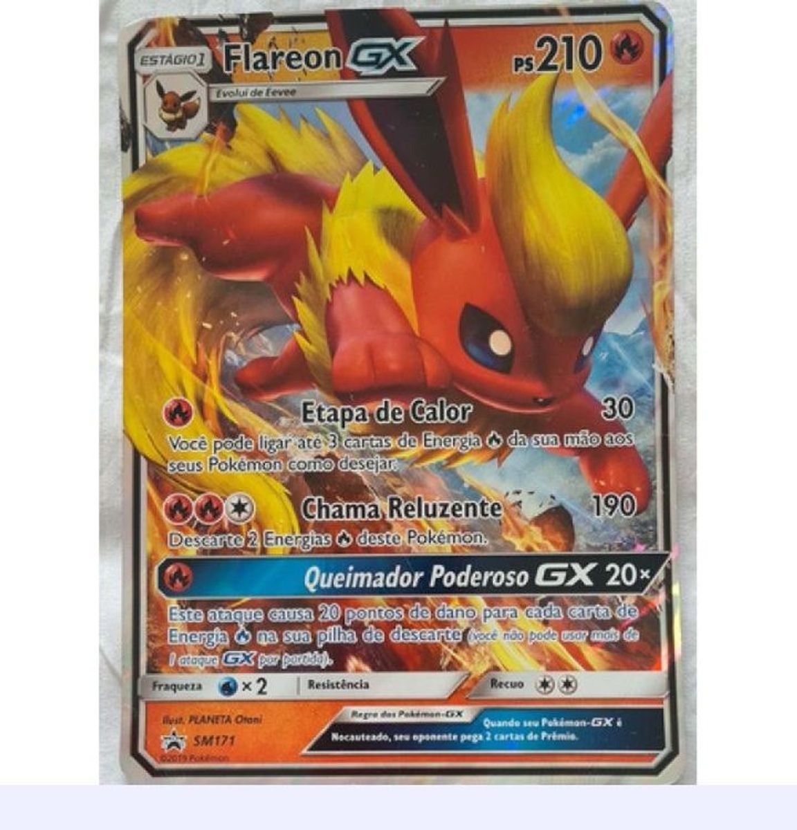 4 Cartas Jumbo Pokemon Flareon Charizard Gx Magicarp e Wailord Urshifu