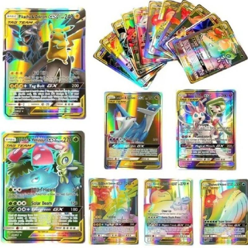 Lote 40 Cartas Pokémon Gx Sem Repetidas Cartinhas Pokemon