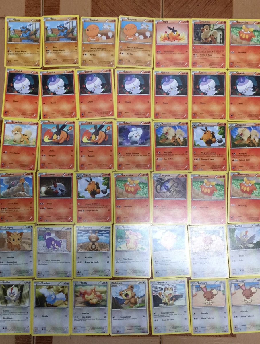 Lote Cartas Pokémon Tcg Jogo de Tabuleiro Copag Usado enjoei