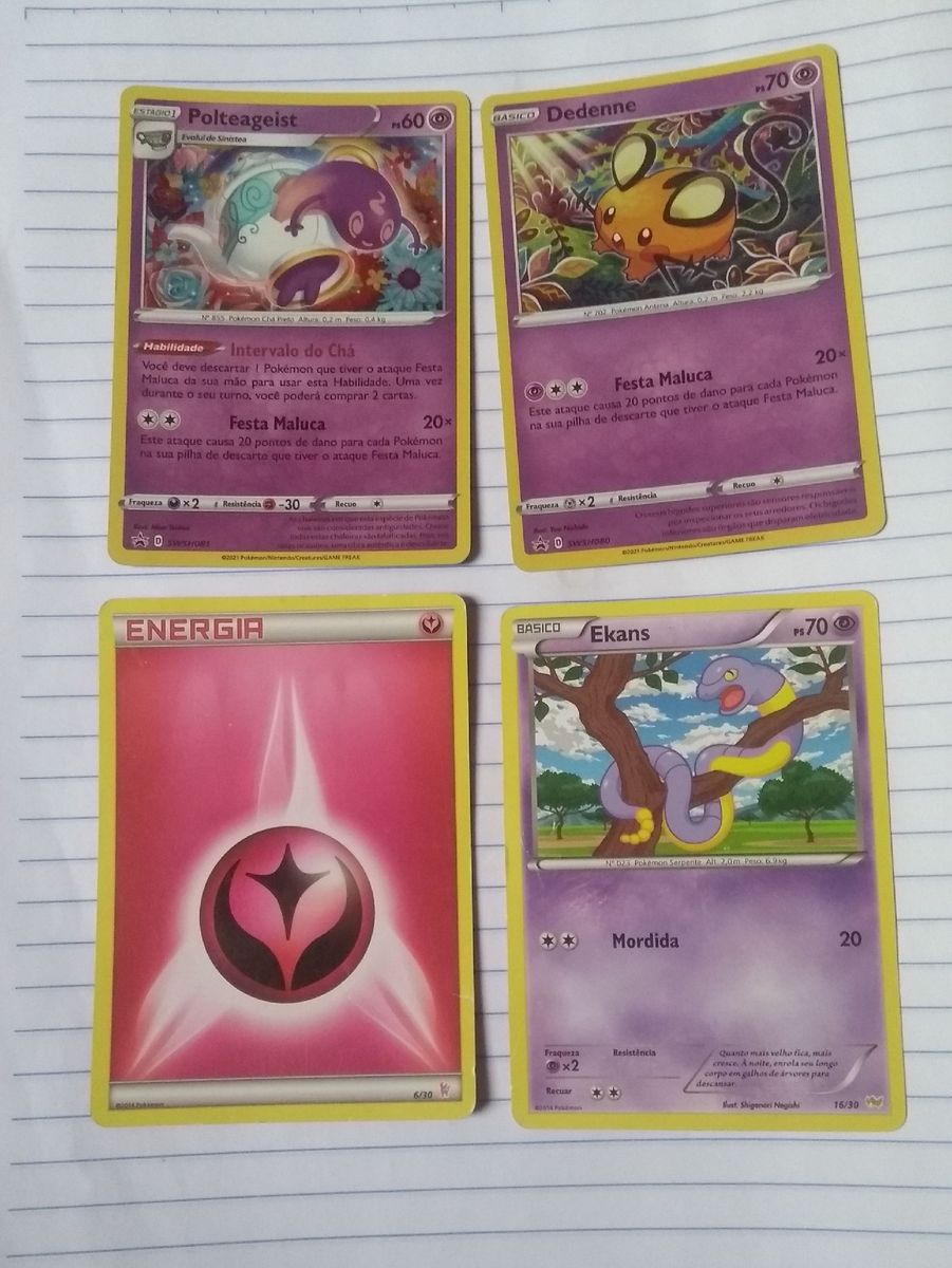 Lote de 48 Cartas Pokémon Tipo Normal, Cacareco Copag Usado 66407685