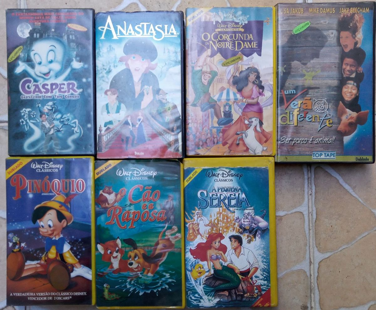 Lote com 11 Fitas Vhs Titanic a Pequena Sereia e Mais Leia Anúncio