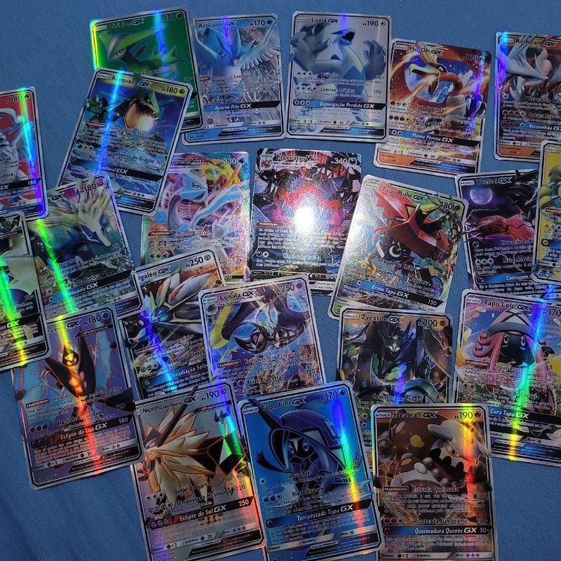 Lote de 10 Cartas Gx e Vmax Pokemons Lendários, Brinquedo Pokemon Usado  88042780