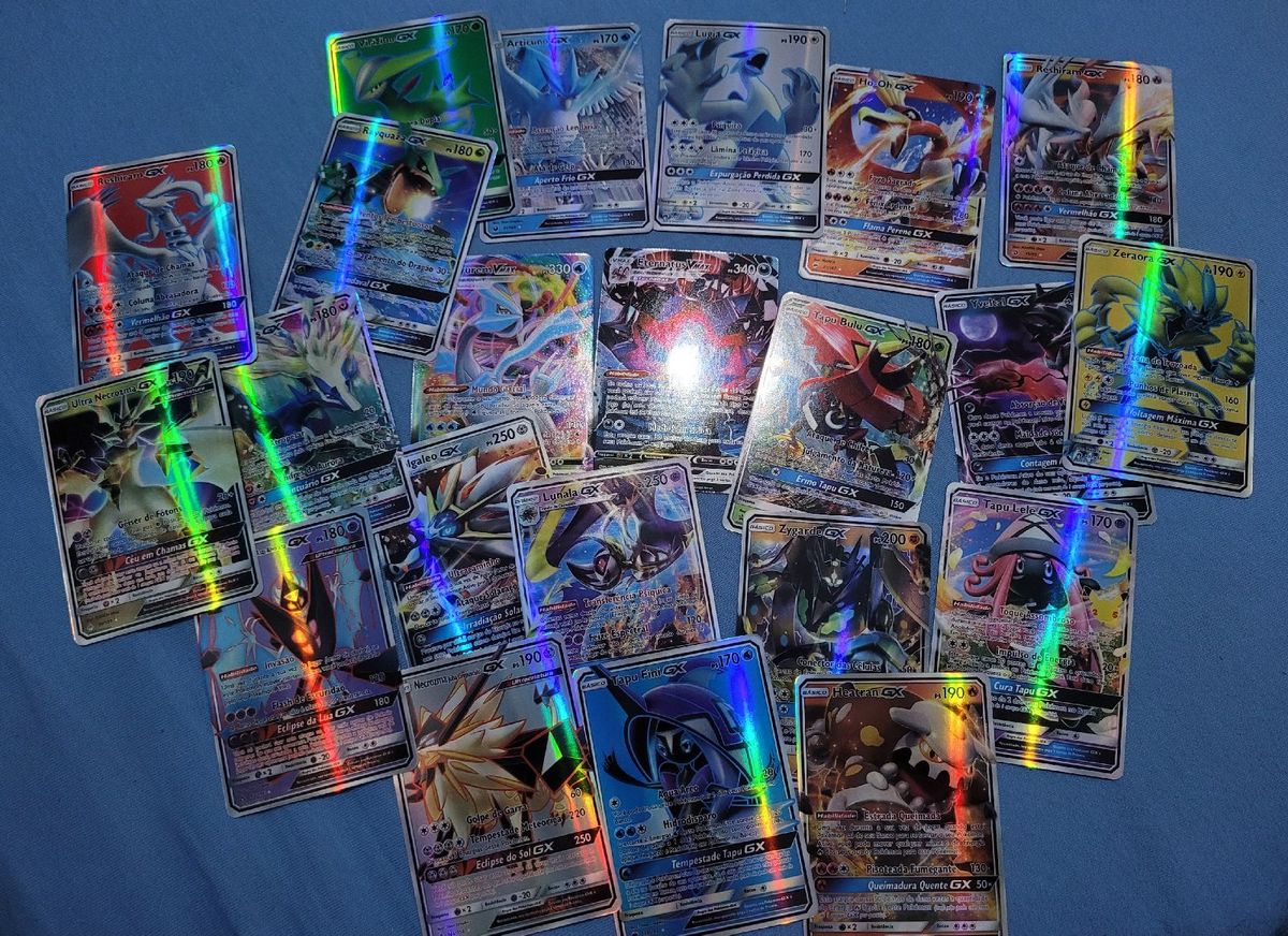 Lote de 5 Cartas Gx e Vmax Pokemons Lendários, Brinquedo Pokemon Usado  88042718