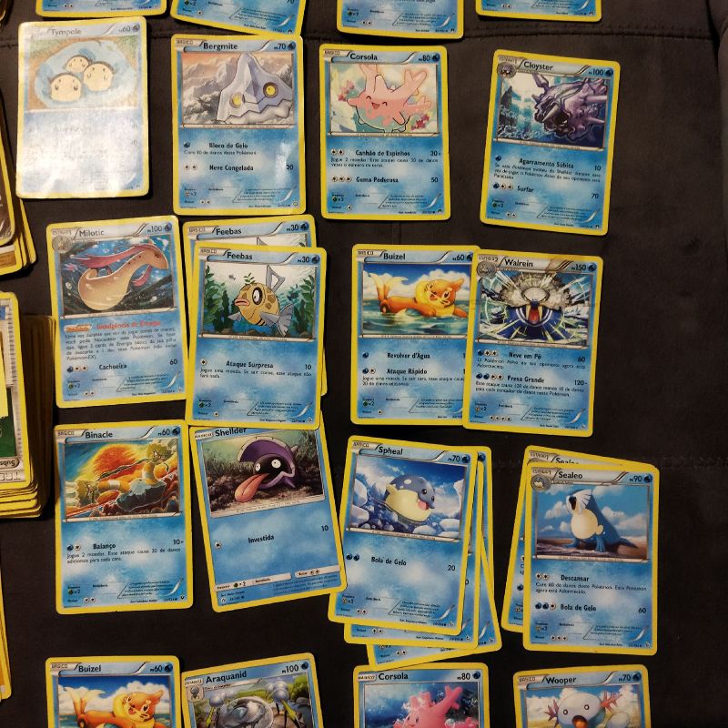 Cartas Pokémon - Tipo Água (15 Cartas) Leiria, Pousos, Barreira E Cortes •  OLX Portugal