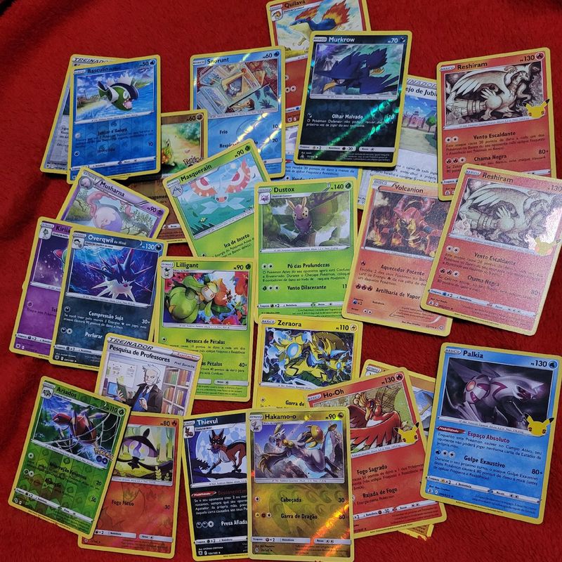 Carta Pokémon Lote Com 90 Energias Com 10 De Cada Tipo