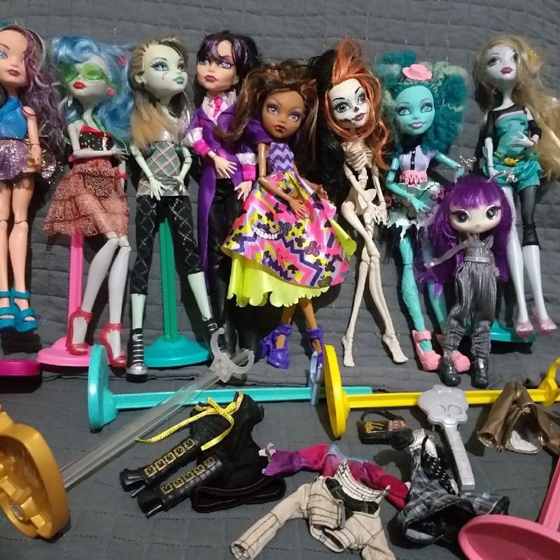 lote bonecas monster high ever after high e novi star