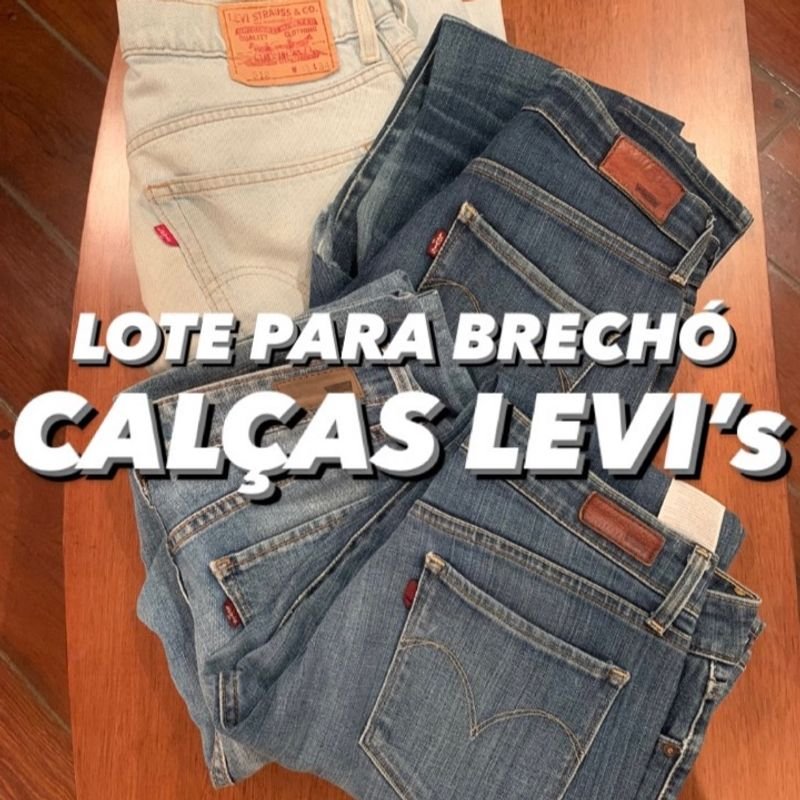 Lote de Quatro Calças Levis para Brechó