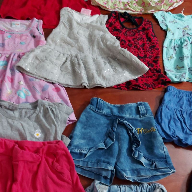 Lote de Roupas Verão Menina Tamanho 1 | Roupa Infantil para Menina Cabide  Usado 94252592 | enjoei