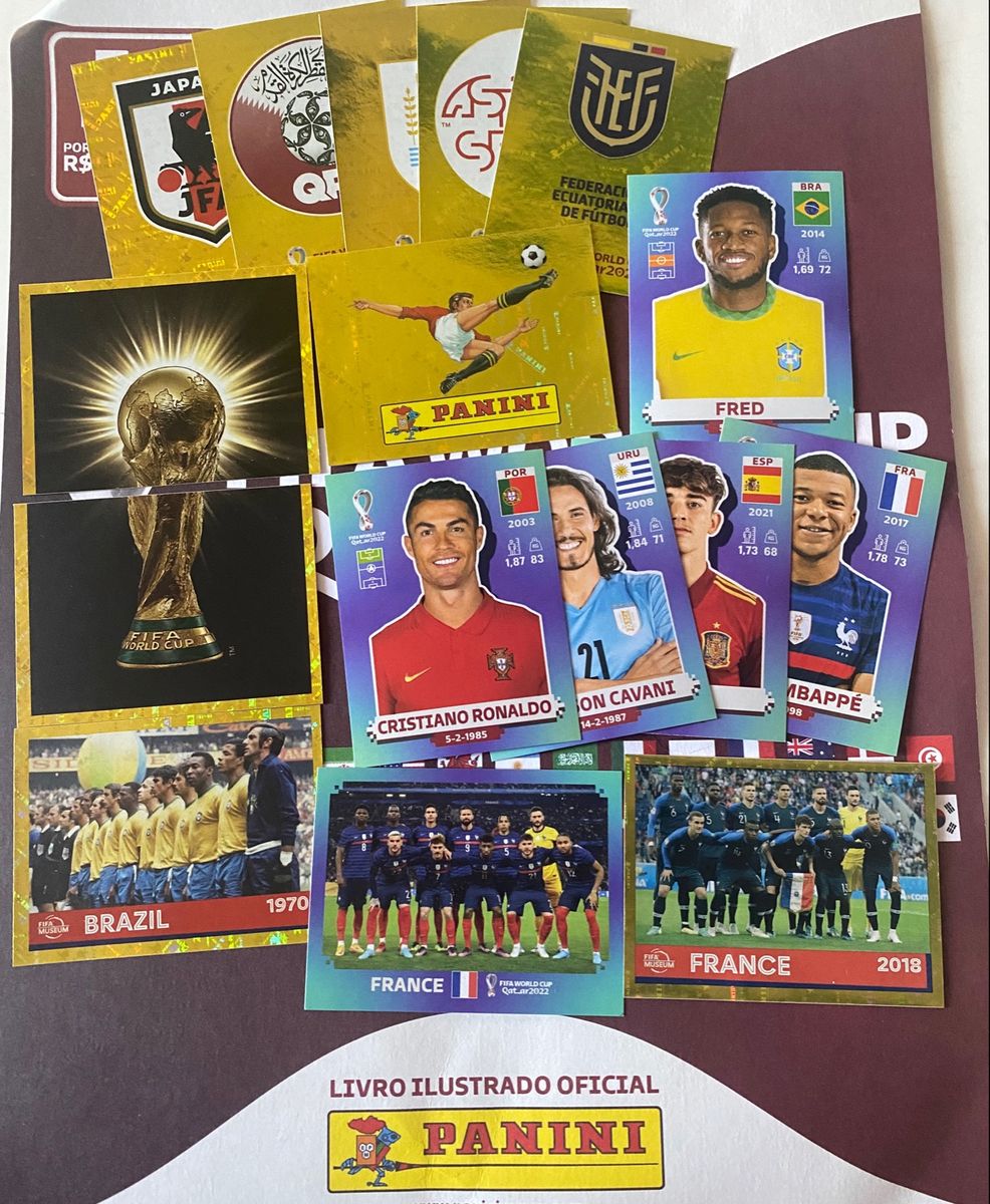 **novo** Lote 16 Figurinhas Panini Catar 2022 | Item Infantil Panini ...