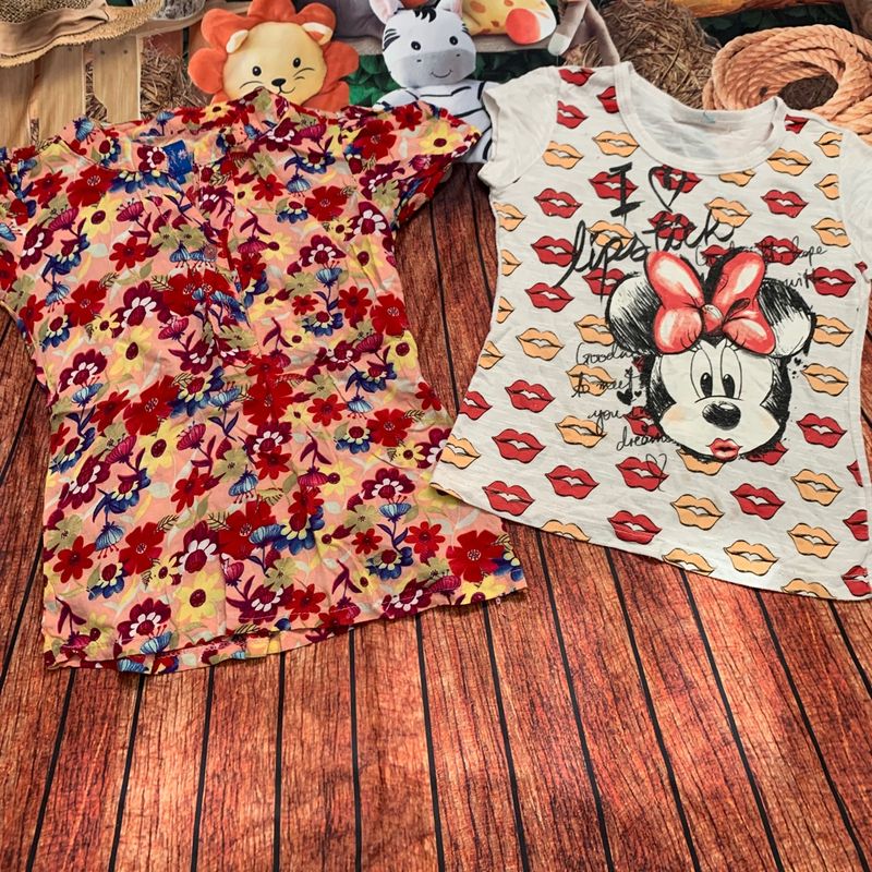 Lote 2 Camisetas Menina | Roupa Infantil para Menina Bad Cat Usado 78693116  | enjoei