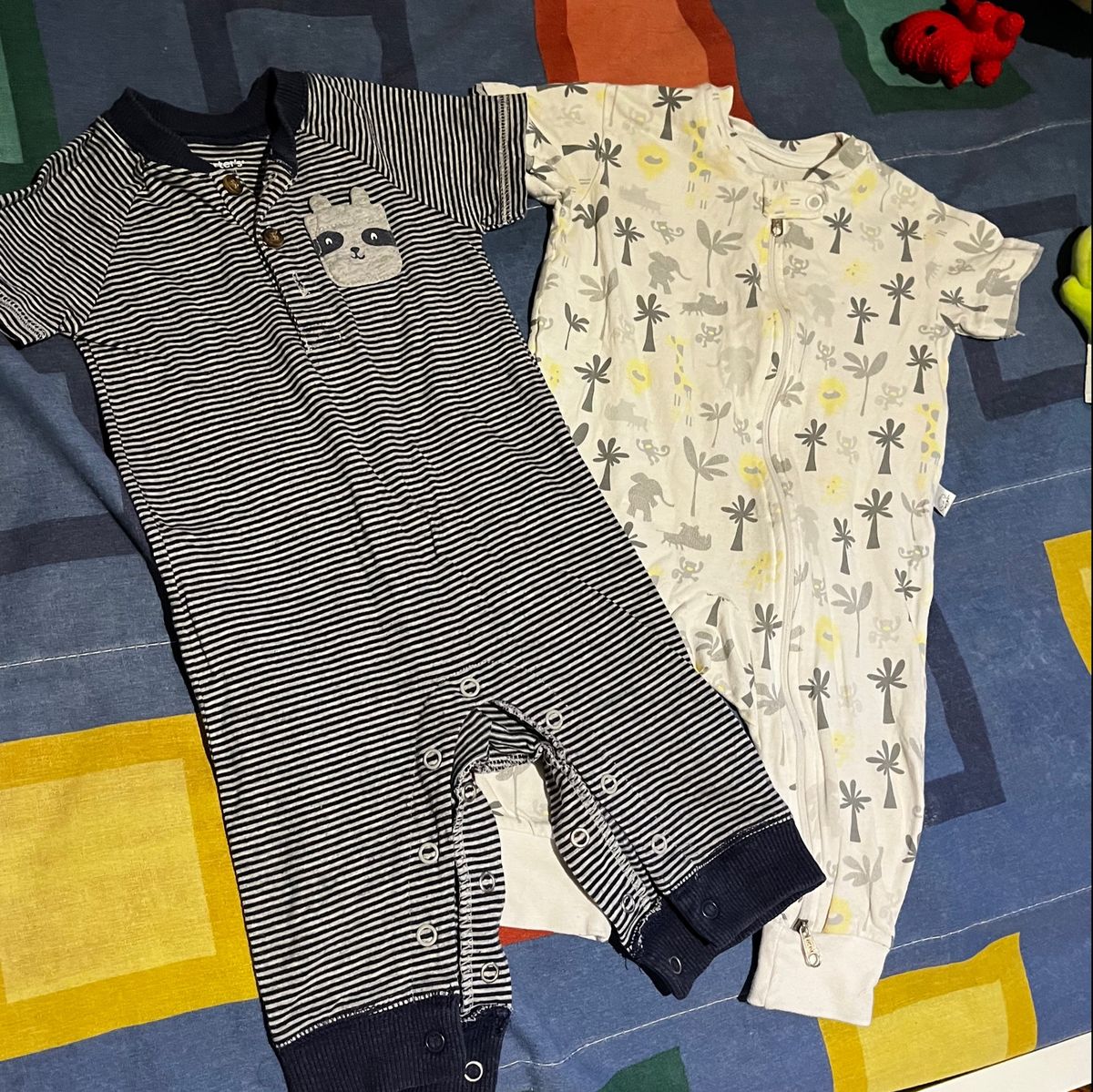 Conjunto Kit Body Manga Curta Primark Bebê Com 7 Bodies