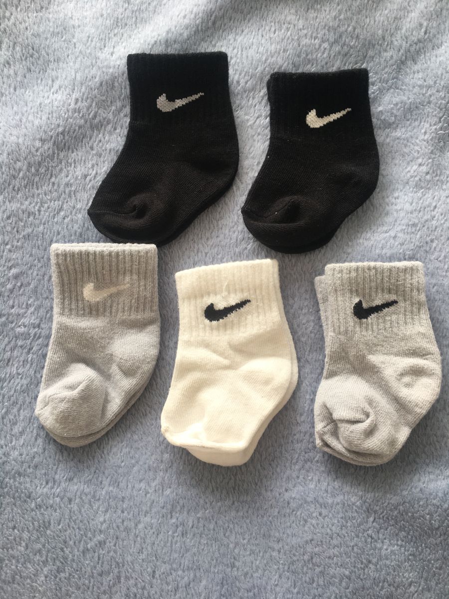 Lote Meias Nike Originais Tamanho 03 Meses Roupa Infantil para Bebê Nike Usado 49141776 enjoei