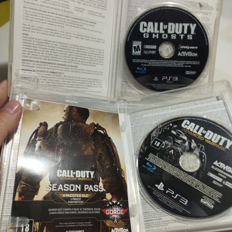 Lote Ps3 4 Jogos Call Of Duty, Jogo de Videogame Ps3 Usado 92256057