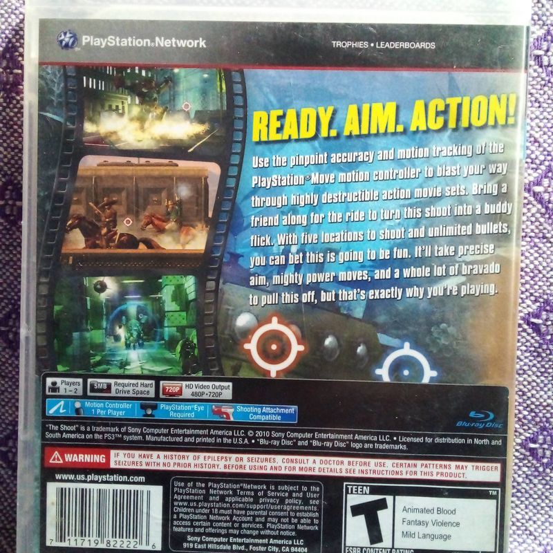 Lote Ps3 The Shoot + Mib Alien Crisis - Originais | Jogo de