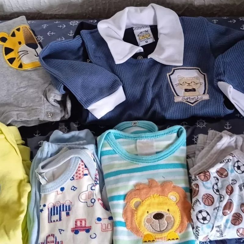 Lote Roupa de Bebe Recem Nascido - Macacao - Menino | Roupa Infantil para  Menino Usado 88909312 | enjoei