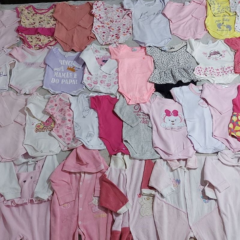 Lote Baby Girl, Roupa Infantil para Bebê Usado 87996358